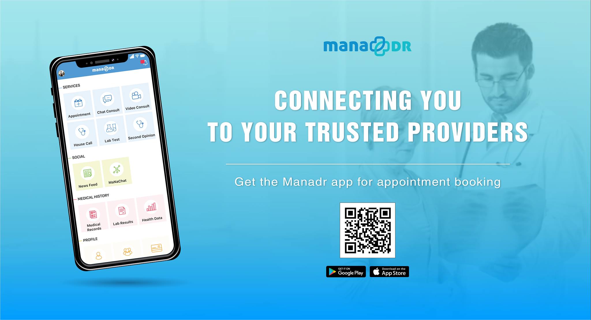 appointment booking on MaNaDr app