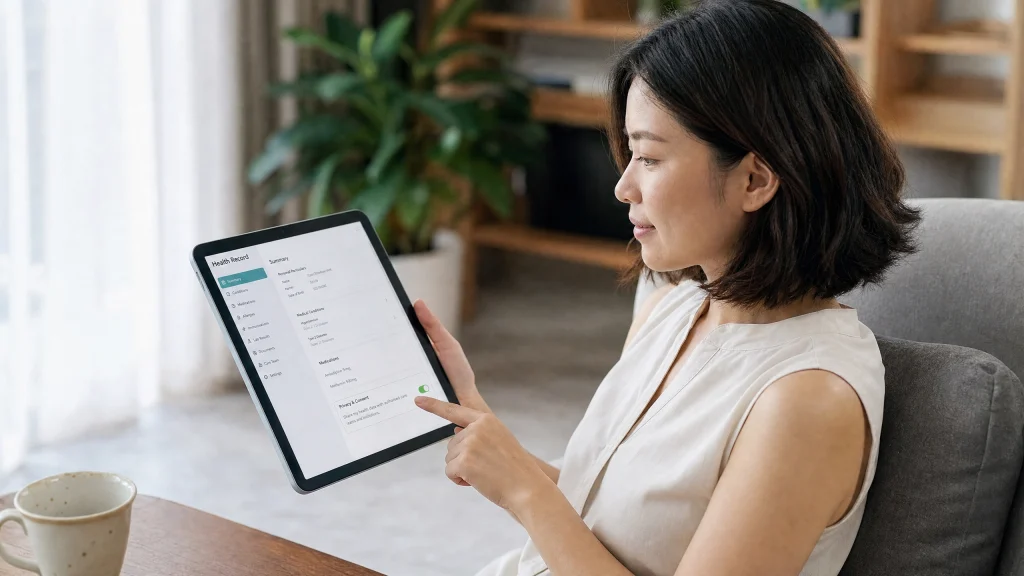 Who can access medical records in Singapore — clinic staff handling patient records securely
