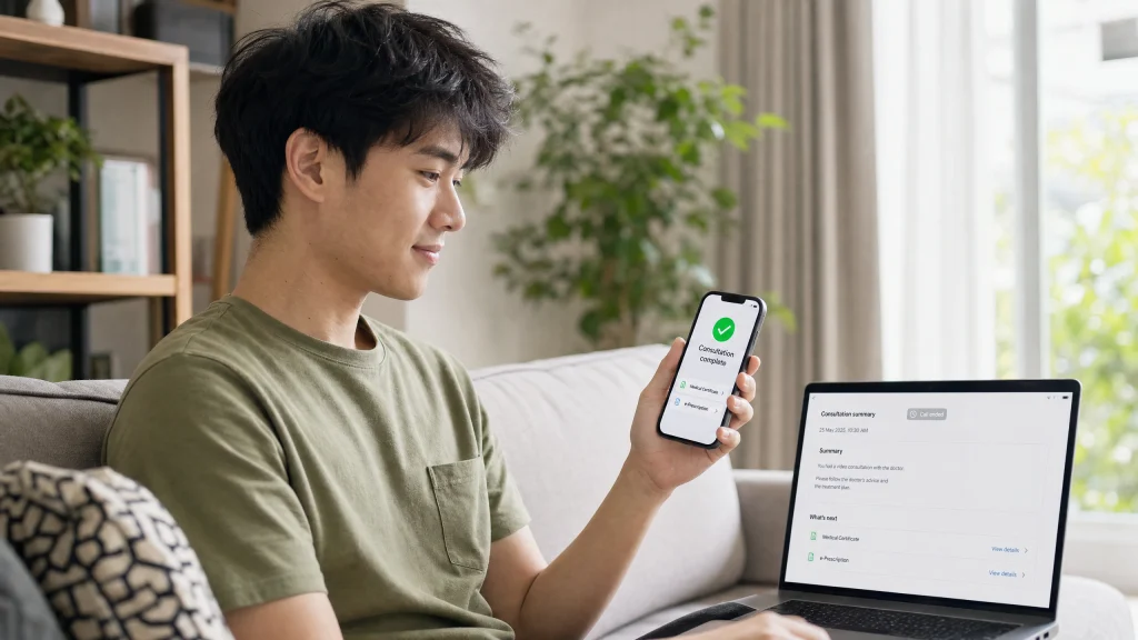 Getting an online MC and prescription in Singapore through a telemedicine consultation